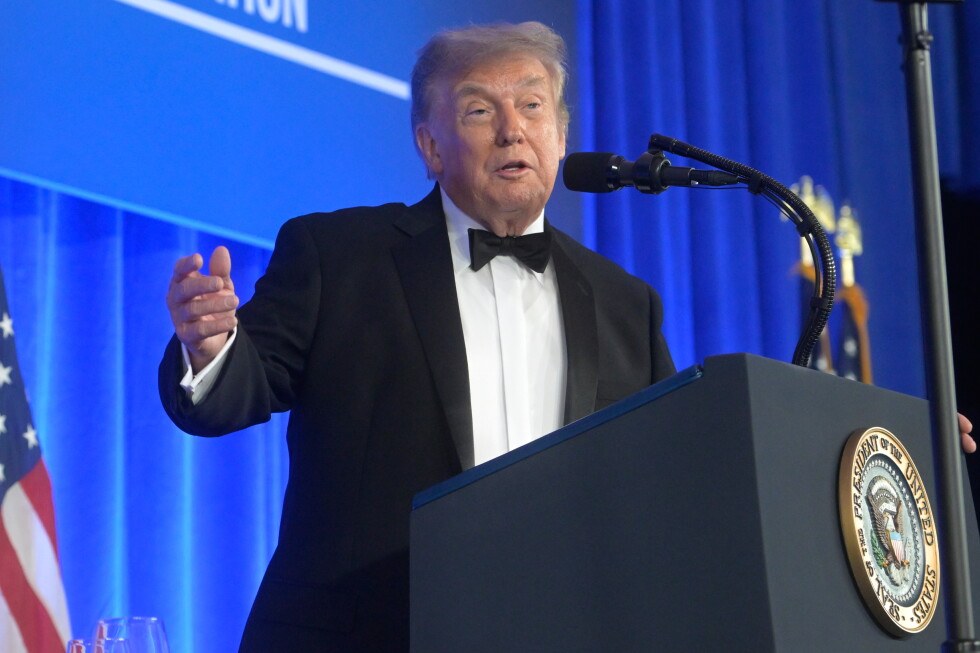 Trump returns to the correspondents' dinner three months after the shooting
