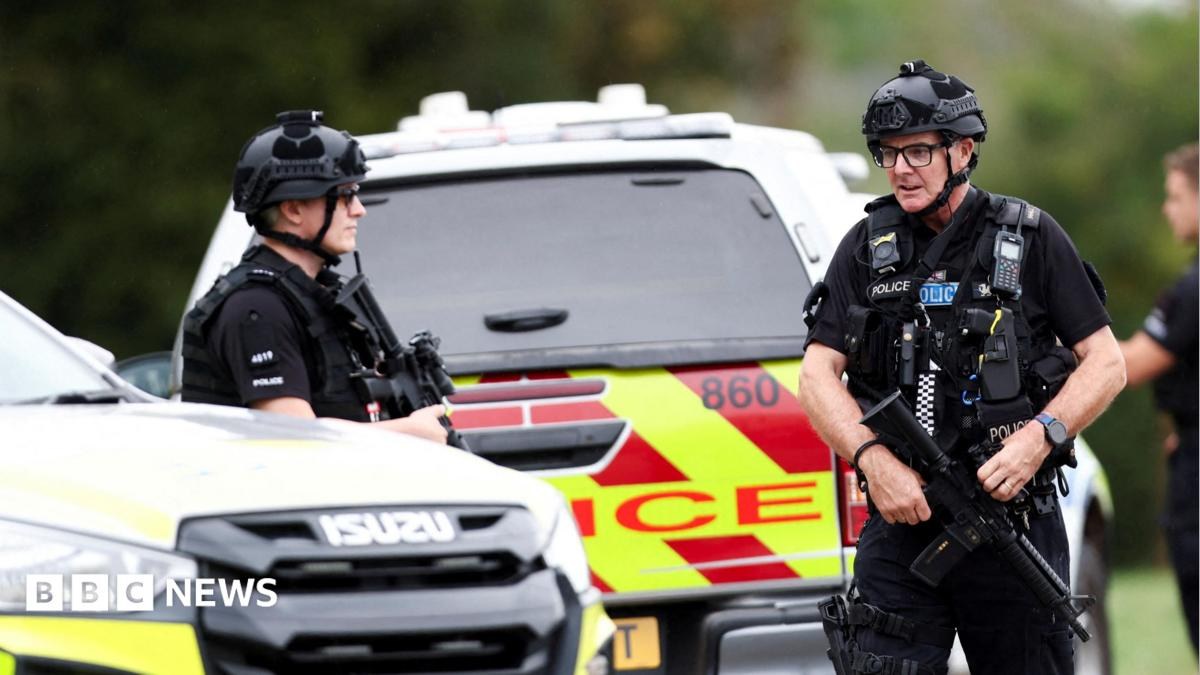 Five men arrested after a 999 call about three vans near RAF Fairford